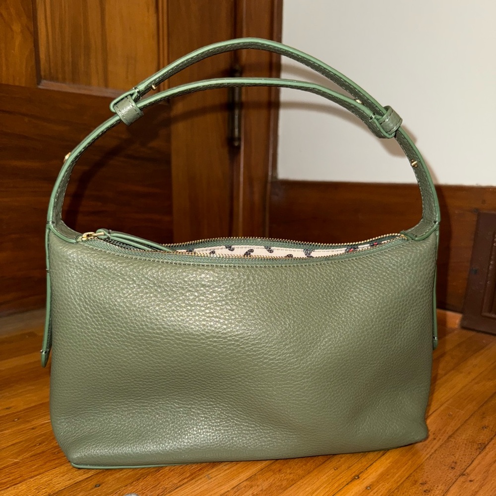 Vera Bradley Green Leather Shoulder Bag